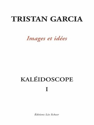 cover image of Kaléidoscope I, Images et idées